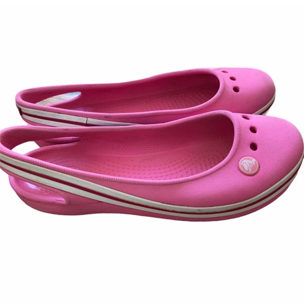 Crocs Slingback Flats pink size 3